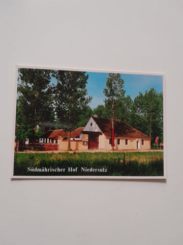 AK Niedersulz. Südmährischer Hof im Weinviertler Museumsdorf.