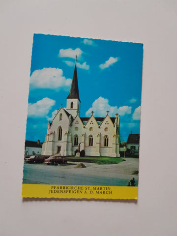AK Pfarrkirche St.Martin Jedenspeigen an der March.