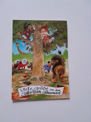 AK Viele Grüße aus dem Safaripark Gänserndorf.