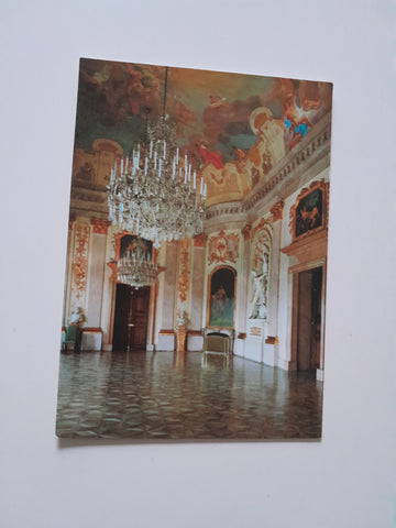 AK Barockschloß Eckartsau. Festsaal.