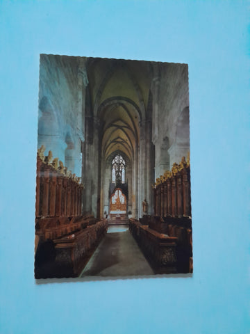 AK Cistercienser-Abtei Heiligenkreuz. Stiftskirche. Romanisches Langhaus.