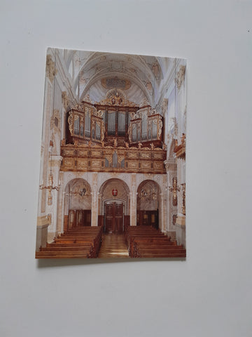 AK Stiftskirche Göttweig. Blick zur Orgelempore.