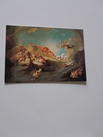 AK Stift Göttweig. Kunstsammlungen. Paul Troger. Ölbozzetto zur Göttweiger Kaiserstiege 1738: Apotheose Kaiser Karls VI.