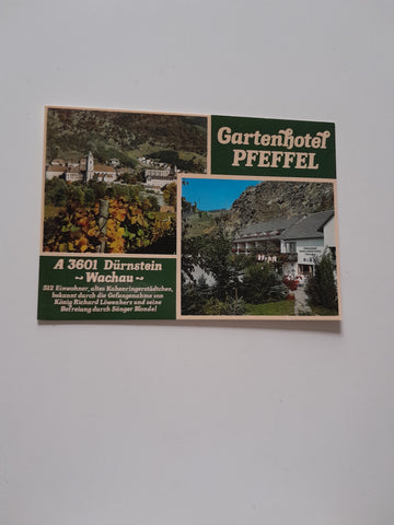 AK Dürnstein. Gartenhotel Pfeffel.