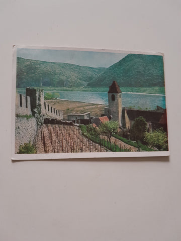 AK Wachau. Dürnstein. Wachtturm und Wehrmauer.