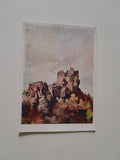 AK Ruine Aggstein. Künstlerkarte nach einem Original von Franz Schwetz.