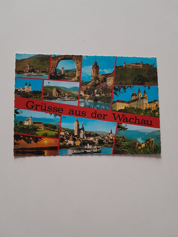 AK Grüsse aus der Wachau.
