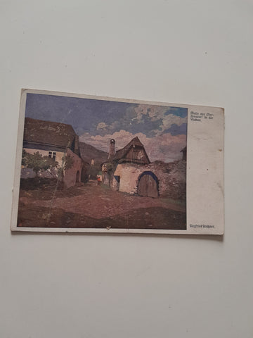 AK Motiv aus Ober-Arnsdorf in der Wachau. (Siegfried Stoitzner)