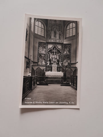 AK Maria Laach am Jauerling. Inneres der Kirche.
