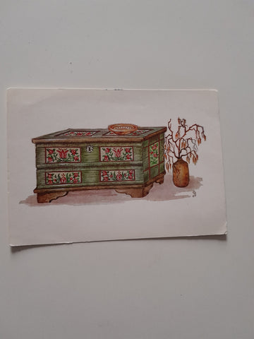 AK Truhe aus N.Ö. Landesmuseum volkskundliche Sammlung.