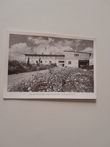 AK Hadersfeld. Hof am Elfenhügel vulgo Kräuterlhof. Südansicht der Versuchspflanzung der Arzneimittelfabrik Dr. Kutiak & Co. Wien.