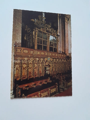 AK Stiftskirche Klosterneuburg. Chorgestühl und Kaiseroratorium.