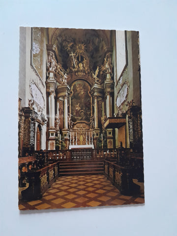 AK Stiftskirche Klosterneuburg. Hochaltar und Chorgestühl.