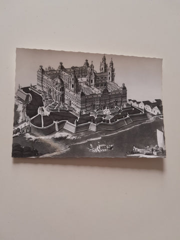 AK Projekt für den barocken Neubau des Stiftes Klosterneuburg. Stift Klosterneuburg Kaiserzimmer.