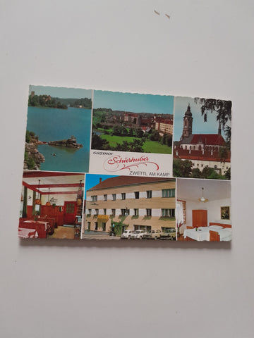 AK Zwettl. Gasthof und Pension Schierhuber Galgenbergstraße 3.