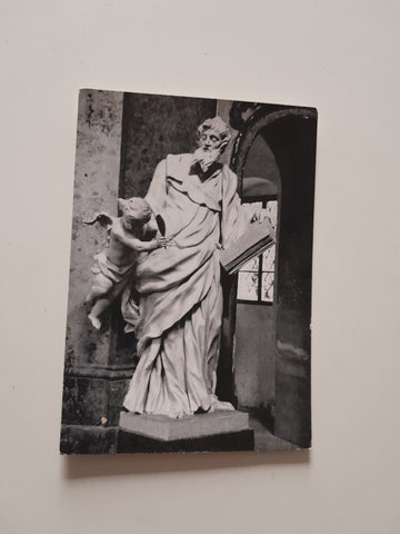 AK Heiligenkreuz-Gutenbrunn. Pfarrkirche. Hochaltar Evangelist Matthäus.