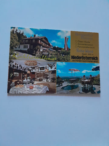 AK Hohe Wand. Berggasthof Pension Kohlröserlhaus. Familie Czerny.