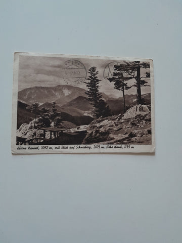 AK Kleine Kanzel, mit Blick auf Schneeberg. Hohe Wand.