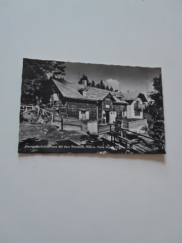 AK Herrgottschnitzerhaus auf dem Wandeck. Hohe Wand.