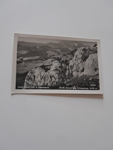 AK Hohe Wand. Kanzelgrat. Große Kanzel geg. Schneeberg. (1941)