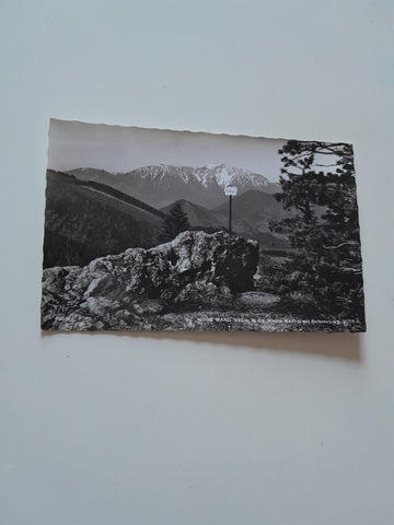 AK Hohe Wand. Kleine Kanzel mit Schneeberg.