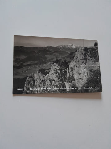 AK Hohe Wand. Kanzelgrat mit Schneeberg. Grosse Kanzel.