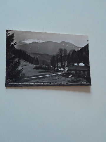 AK Rohr im Gebirge. Alpengasthof Kalte Kuchl gegen Schneeberg (1963)