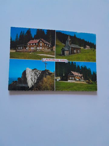 AK Unterberg Schutzhaus des ÖTK. Kapelle St. Maria  am Unterberg Gipfelkreuz.