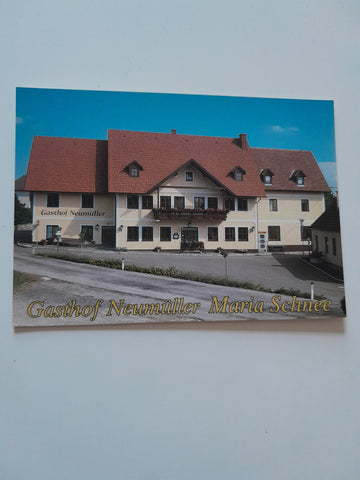 AK Lichtenegg. Kaltenberg 19. Gasthof Maria-Schnee. Eva u. Franz Neumüller.