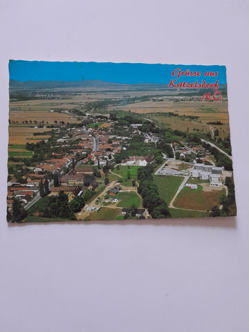 AK Grüsse aus Katzelsdorf.