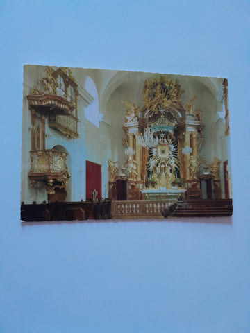 AK Inneres der Wallfahrtskirche Mariahilfberg in Gutenstein.