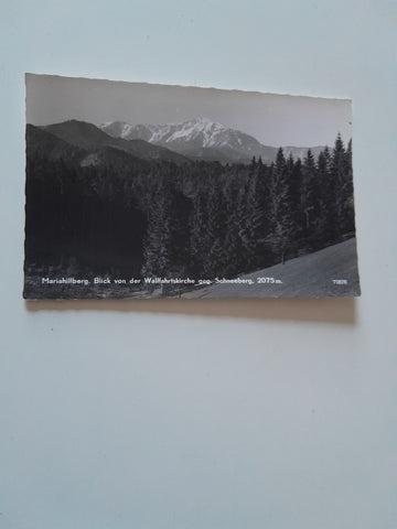 AK Mariahilfberg. Blick von der Wallfahrtskirche geg. Schneeberg.