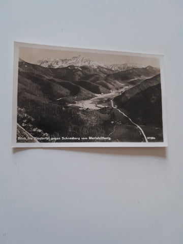 AK Blick ins Klostertal gegen Schneeberg vom Mariahilfberg.