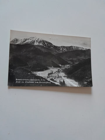 AK Gutenstein. Blick ins Klostertal vom Mariahilfberg.