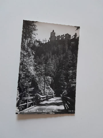 AK Lange Brücke. Ruine Gutenstein. (1960)