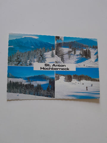 AK St. Anton an der Jeßnitz. Schigebiet Hochberneck.