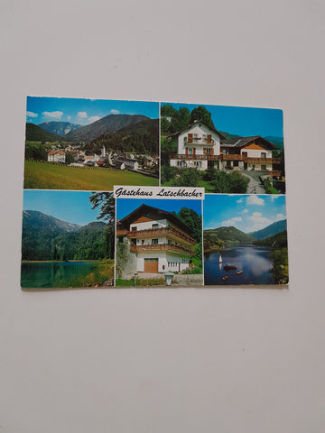 AK Lunz am See. Gästehaus. Hertha Latschbacher. Helmelbodenstraße Nr. 2.
