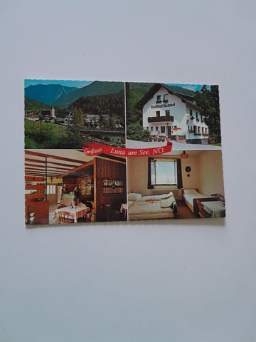 AK Lunz am See. Gasthof L. u. P. Helmel. Bodingbachstraße 28.