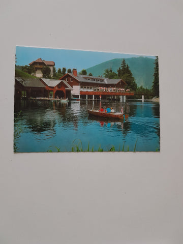 AK Lunzersee. Terrassen Kaffee Restaurant Grubmayr.