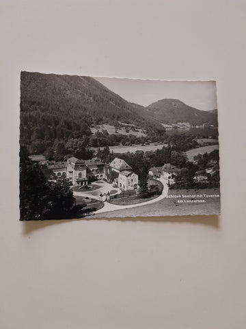 AK Schloss Seehof mit Taverne am Lunzersee.