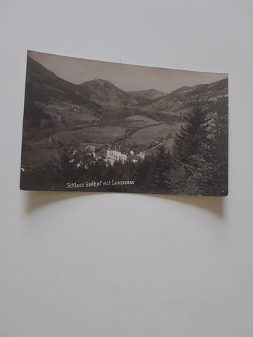 AK Schloss Seehof mit Lunzersee.