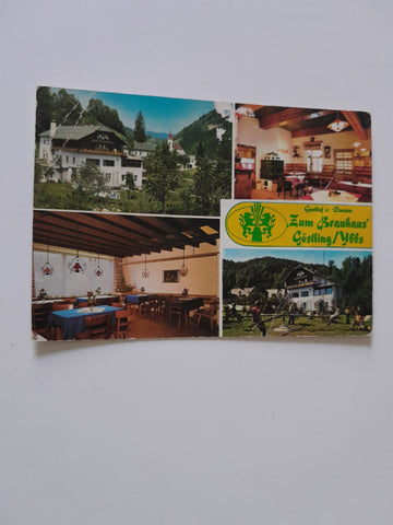 AK Göstling/Ybbs. Gasthof Pension Zum Brauhaus. Kurt Dobrowa.