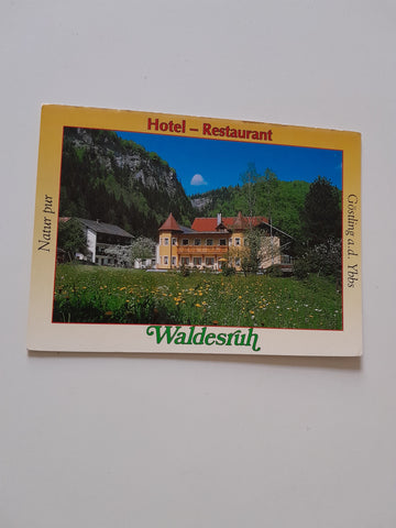 AK Göstling an der Ybbs. Hotel Restaurant Waldesruh. M. u. O. Vielhaber.