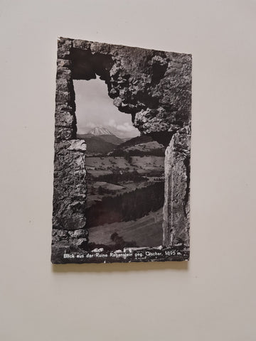 AK Blick aus der Ruine Rabenstein geg. Ötscher. (1966)