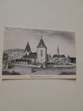 AK Wilhelmsburg um 1837. Katholische und Evangelische Kirche.