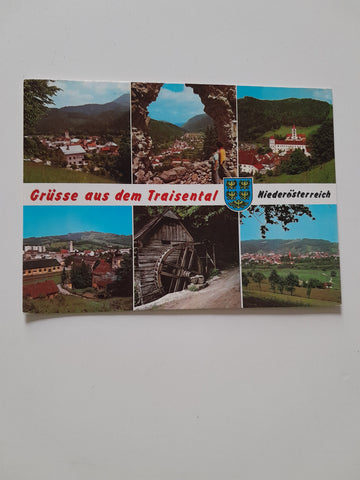 AK Grüsse aus dem Traisental.