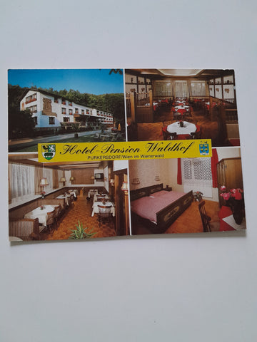 AK Purkersdorf. Hotel Pension Waldhof. Inhaber: Familie Gross. A.W. Prager-Gasse 10.