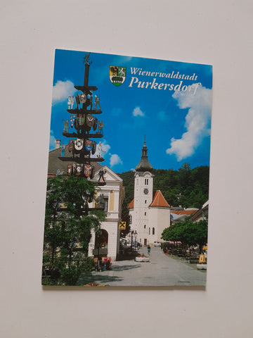 AK Purkersdorf. Hauptplatz mit Fußgängerzone.
