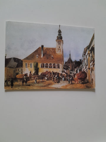 AK Mödling Rathaus. (Rudolf v. Alt)