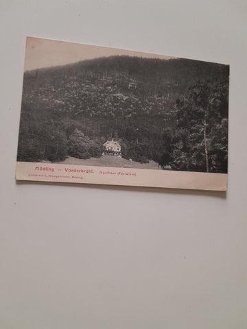 AK Mödling. Vorderbrühl. Jägerhaus (Festwiese)